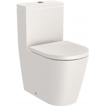 Vas wc Roca Inspira Round Rimless Compact back-to-wall 375x600mm bej