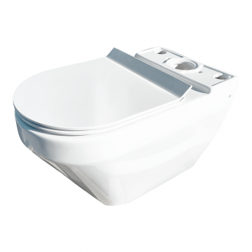 Cersanit Vas WC Compact BTW Crea Oval Clean On 010/020 + capac WC K114-023