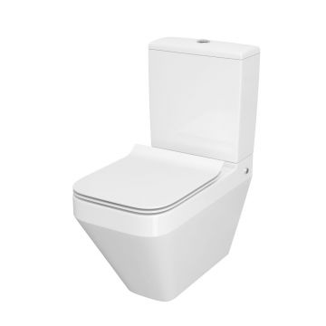 Cersanit Vas WC Compact BTW Crea Rectangular Clean On 010/020 + capac WC