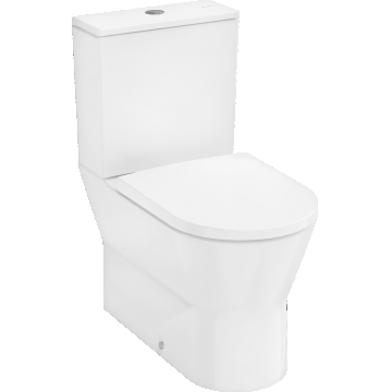 Set complet vas wc Hansgrohe EluPura Original S AquaChannel Flush cu rezervor asezat si capac alb Set complet vas wc Hansgrohe EluPura Original S AquaChannel Flush cu rezervor asezat si capac alb