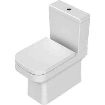 Set vas WC CeraStyle Noura 7T0087-PW.11, alb, evacuare laterala