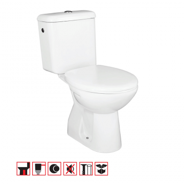 Set vas WC, rezervor, mecanism, capac Fayans Combo Neo, evacuare verticala