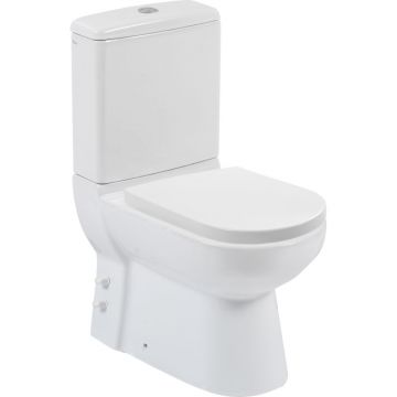 Set WC CeraStyle Bella, portelan, alb, evacuare verticala + rezervor, 3/6 litri Set WC CeraStyle Bella, portelan, alb, evacuare verticala + rezervor, 3/6 litri