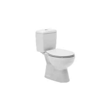 Set WC CeraStyle Ova, portelan, alb, evacuare verticala + rezervor, 3/6 litri