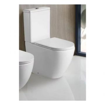 Vas wc cu rezervor Wellis Sophia stativ - Culoare Alb pal