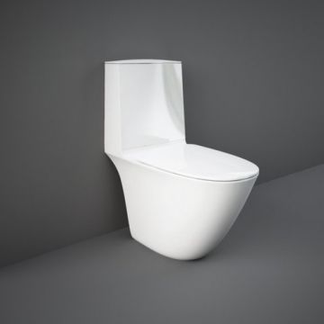 Vas Wc Rak Sensation Rimless pentru rezervor ceramic - Culoare Alb pal