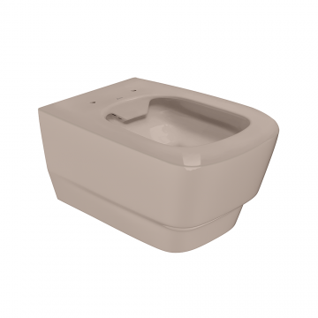 Vas WC suspendat rimless Celesta Gemma  53 x 35 5 cm  ceramica  bej