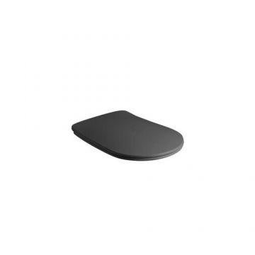 Capac vas wc Kerasan Nolita soft-close slim negru - Culoare Negru