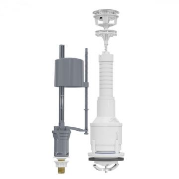Mecanism   valva golire rezervor WC, alimentare pe jos cu racord alama 3 8, cu buton, set complet   3004-100