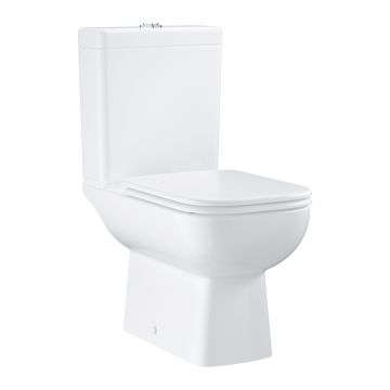 Set complet vas wc Grohe Start Edge Ceramic Rimless  rezervor cu alimentare inferioara si capac cu inchidere lenta  alb