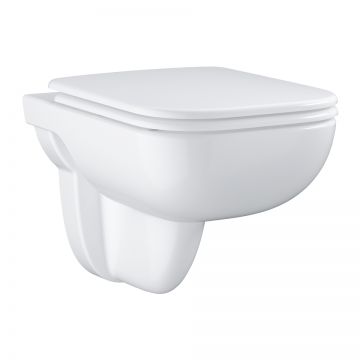 Set vas wc suspendat Grohe Start Edge Ceramic Rimless si capac cu inchidere lenta si QuickRelease  alb
