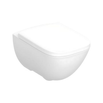 Set vas wc suspendat rimless Geberit Alb cu capac soft close