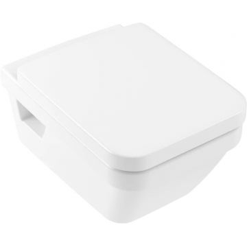 Set vas WC suspendat Villeroy & Boch Architectura DirectFlush CeramicPlus cu capac inchidere lenta  alb Alpin