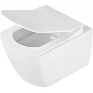 Vas de WC, cu capac, fără bordură, Anemon, CDZD6ZPW
