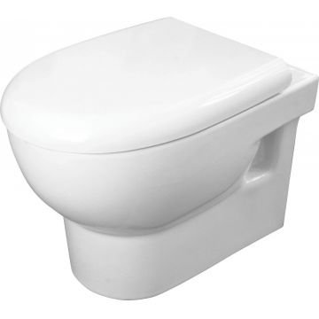 Vas de WC, cu capac, fără bordură, Avis, CDAD6ZPW