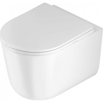 Vas de WC, cu capac, fără bordură, Jasmin, CDJD6ZPW