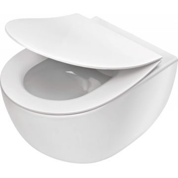 Vas de WC, montare pe perete, fără bordură,Peonia, CDE_6ZPW