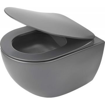 Vas de WC, montare pe perete, fără bordură, Peonia, CDE_DZPW