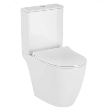 Vas WC rimless compact spatele deschis, 65cm, cu iesire universala, alb   5988B003-0075