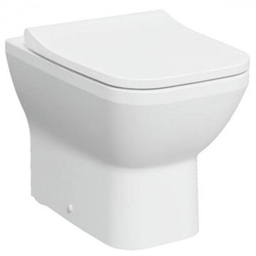 Vas WC rimless pe pardoseala lipit de perete 54cm, alb mat   7085B001-0075