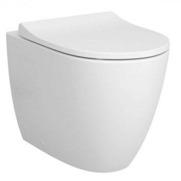 Vas WC rimless stativ lipit de perete 54cm, evacuare orizontala, alb   7985B003-0075