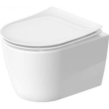 Vas wc suspendat Duravit Soleil by Starck Compact Rimless 37x54cm  WonderGliss  alb