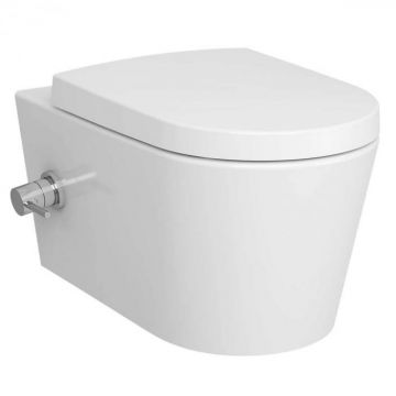 Vas WC suspendat rimless cu functie bideu, cu robinet incastrat apa calda   rece pe stanga   5176B003-7211