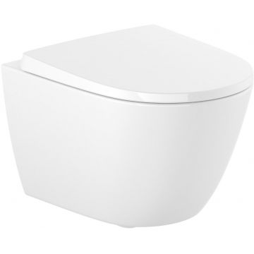 Vas WC suspendat Roca Ona Compact Rimless 48x36cm  alb