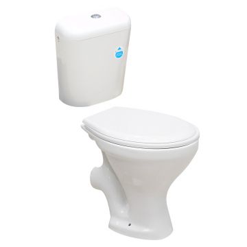 Set baie Essential - vas WC CIL + rezervor 6/9 l + mecanism + capac