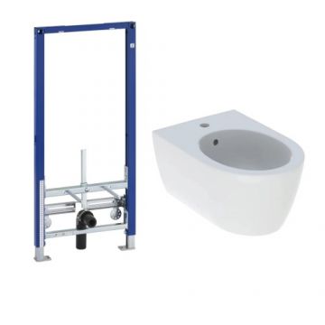Set Bideu Geberit Icon + cadru Duofix - Montaj suspendat