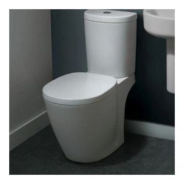 Set vas Wc Connect stativ cu rezervor Arc alimentare laterala si capac - Montaj pe pardoseala