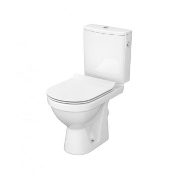 Set vas WC cu rezervor si capac SLIM soft close, cu alimentare laterala si evacuare orizontala, ZIP SimpleOn Cersanit