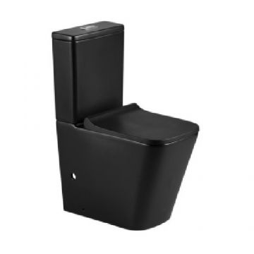 Set vas Wc Karag Rimless stativ cu rezervor si capac - Montaj stativ