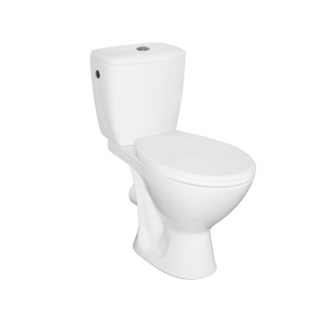 Set vas wc pe pardoseala cu rezervor Cersanit Compact Kascada K100-206 + capac polipropilena cu soft close