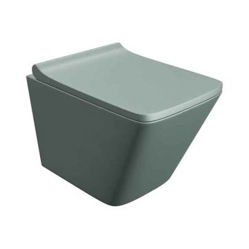 Set WC suspendat Spectrum Lima Grey, Rimless Protect, 34x48.5cm , gri mat