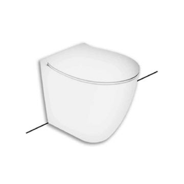 Vas WC Hatria, Planeta, back to wall, rimless, PureVortex, alb