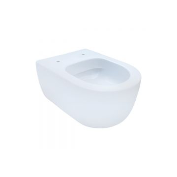 Vas WC rimless suspendat Supreme  49 cm  compatibil capac softclose  alb lucios