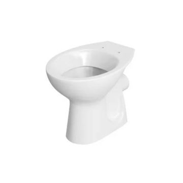 Vas WC stativ Cersanit, Mito, cu iesire laterala, 37.5 x 64.5 cm, alb