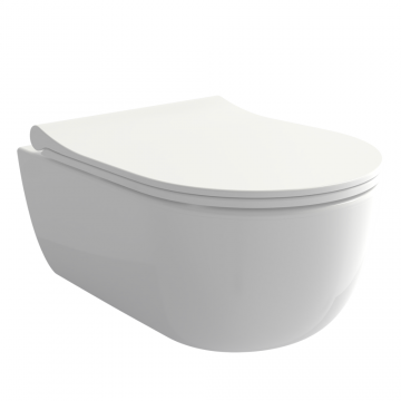 Vas WC suspendat rimless Supreme  49 cm  alb