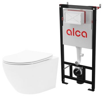 Pachet vas wc cu capac slim softclose si rezervor wc Alcadrain Sadromodul AM101/1120