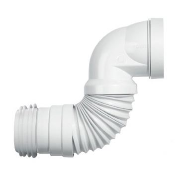 Racord WC extensibil Wirquin cu cot rigid Ø 93/100/110 mm lungime 65 cm