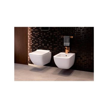 Set vas wc si bideu suspendat Villeroy&Boch VenticelloDirect Flush cu capac slim soft close