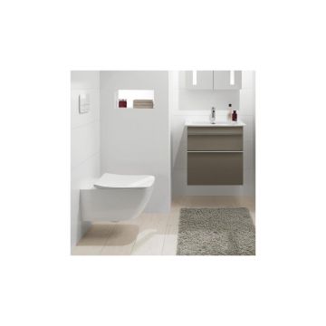 Set vas wc suspendat Villeroy&Boch VenticelloDirect Flush cu capac slim soft close