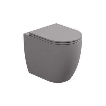 Vas WC GSG Like back-to-wall, stativ - Culoare fumo satinato 38