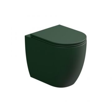 Vas WC GSG Like back-to-wall, stativ - Culoare smeraldo satinato 36
