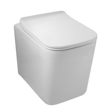 Vas wc rimless cu capac soft-close Balneo Luga alb