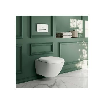 Vas WC suspendat Villeroy&Boch Antao TwistFlush Rimless cu finisaj alb-mat Stone White CeramicPlus