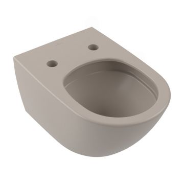Vas WC suspendat Villeroy&Boch Antao TwistFlush Rimless cu finisaj bej-mat Almond CeramicPlus